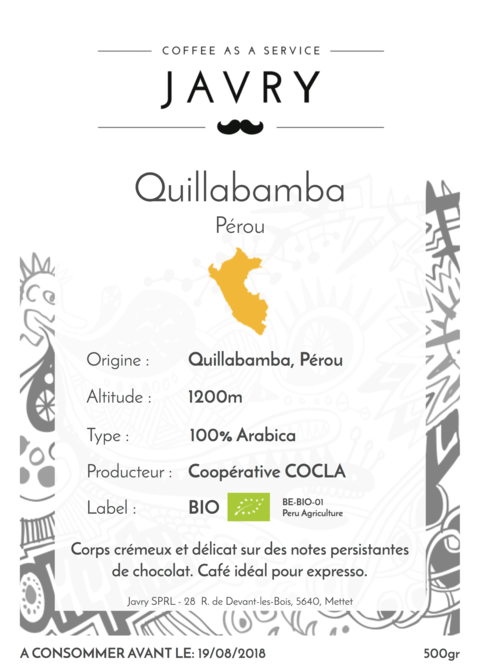 BIO - Cocla - Quillabamba, Pérou - 500g - Grains