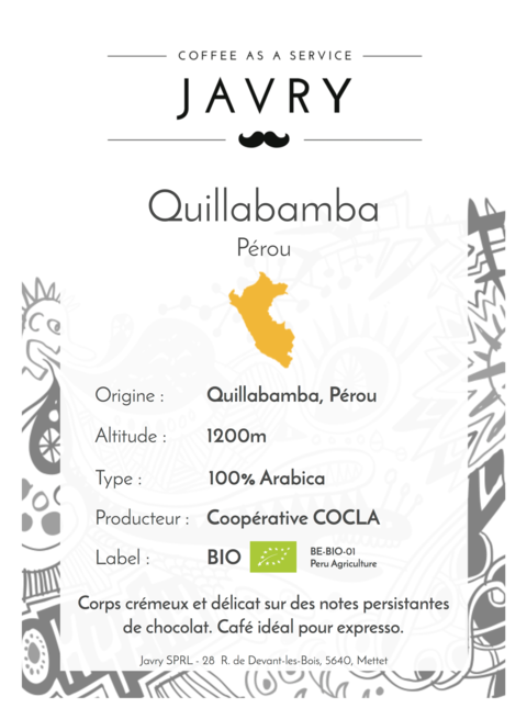 BIO - Cocla - Quillabamba, Pérou - 1kg - Grains