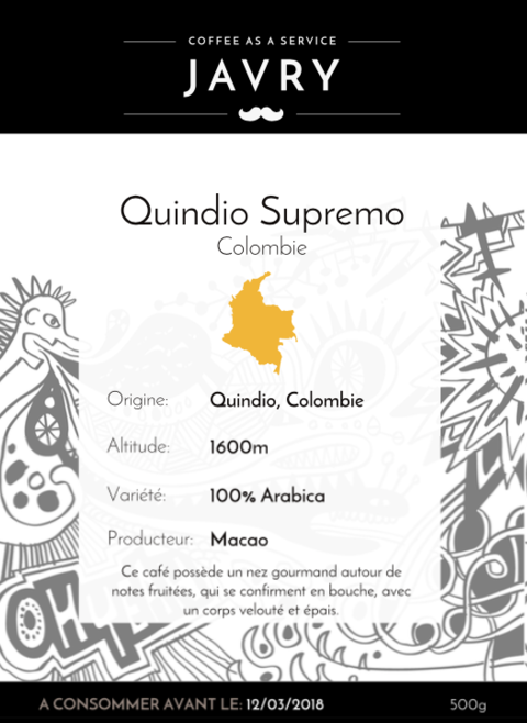 Macao - Quindio, Colombie - 500g - Grains