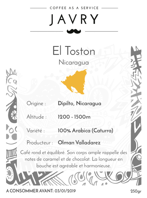 El Toston - Dipilto, Nicaragua - 250g - Moulu
