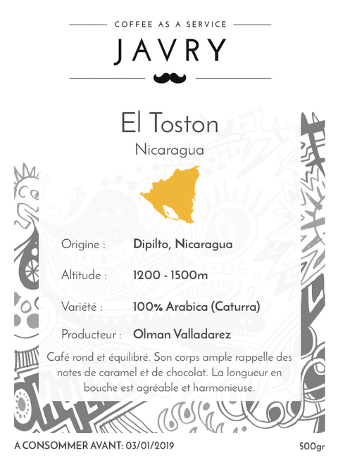 El Toston - Dipilto, Nicaragua - 500g - Moulu