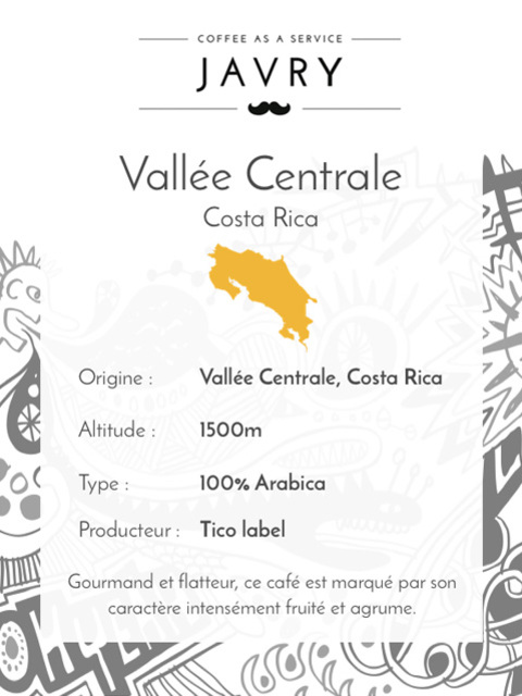 Tico - Vallée Centrale, Costa Rica - 250g - Grains