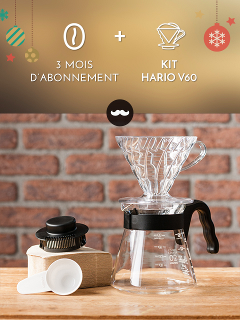 Javry 3 mois + Kit Hario V60 plastique
