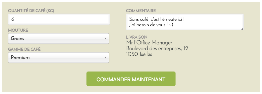 livraison café express