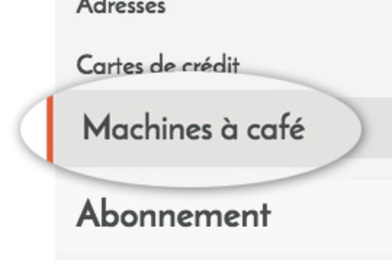 ajouter sa machine à café