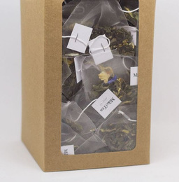 thé dans une packaging écologique