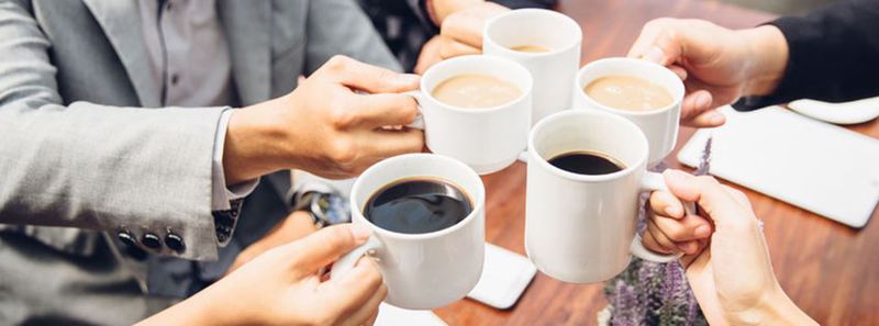 café au bureau