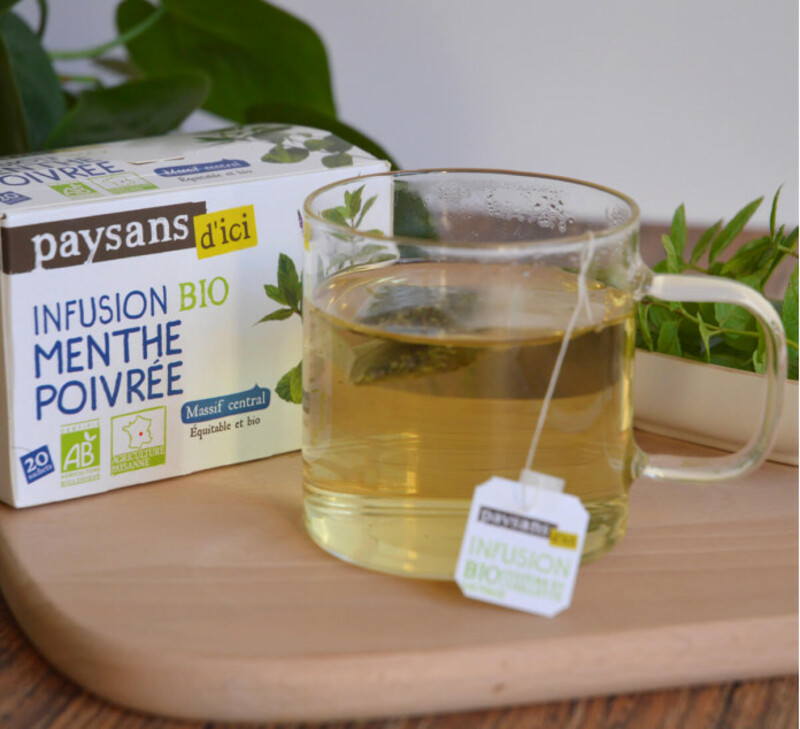 Organic peppermint infusion - peasants here - 20 sachets