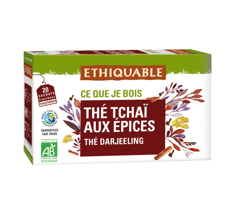 Tchai tea with Ethiquable spices - 20 sachets 3760091720115: achat en
