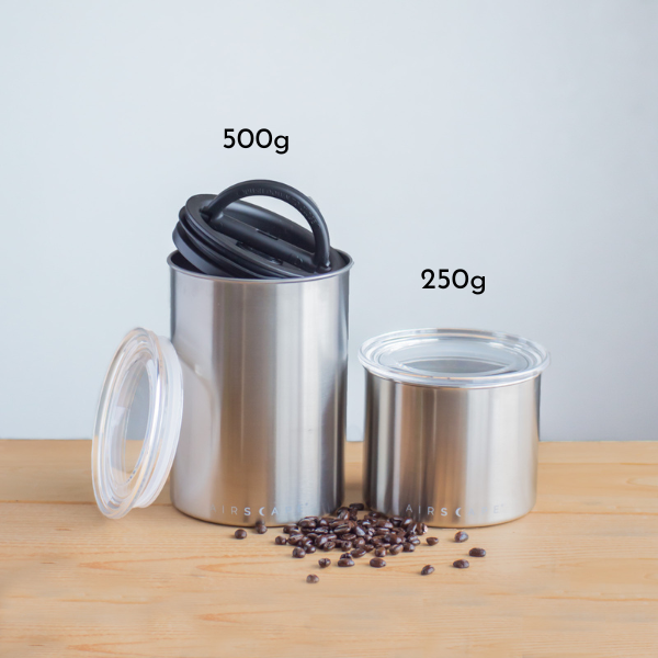 Airscape - Boîte à café hermétique céramique argent 250 g