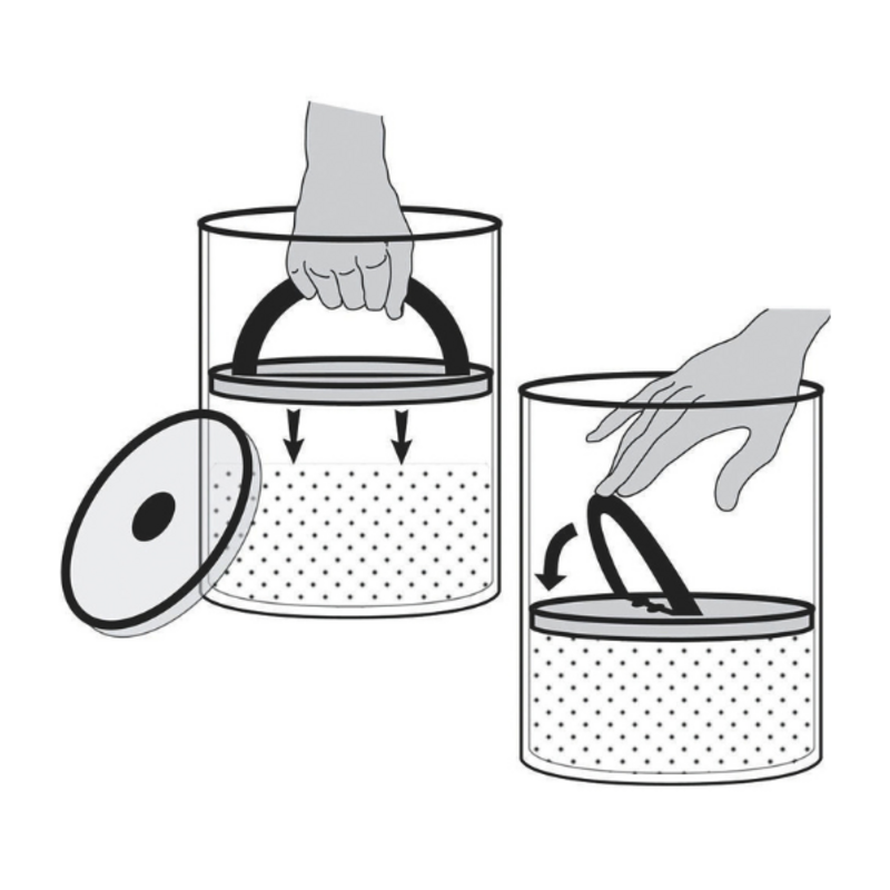 Airscape - Boîte à café hermétique céramique argent 250 g 2