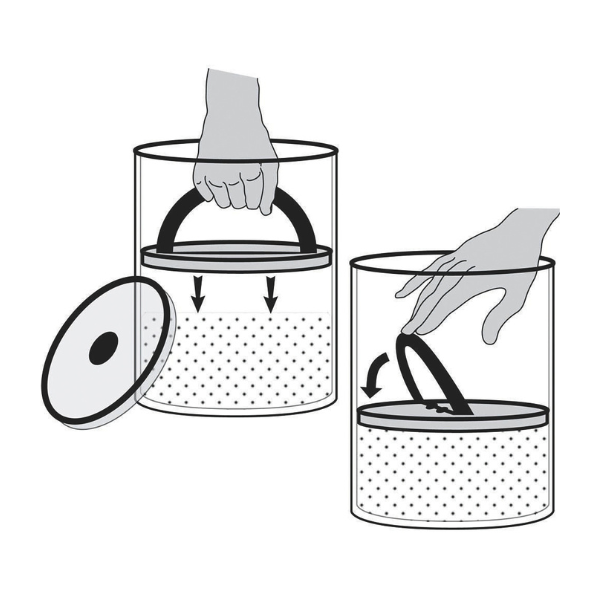 Airscape - Boîte à café hermétique céramique argent 250 g