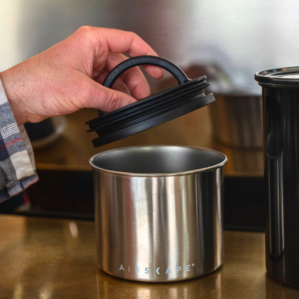 Airscape - Boîte à café hermétique céramique argent 250 g