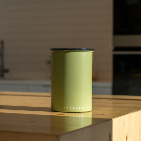 Airscape - Boîte à café hermétique métal vert anis 500 g