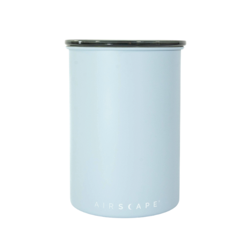 Airscape métal gris bleuté 500 g | boîte à café hermétique