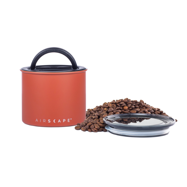 Airscape - Luchtdichte metalen koffiepot terracotta 250 g