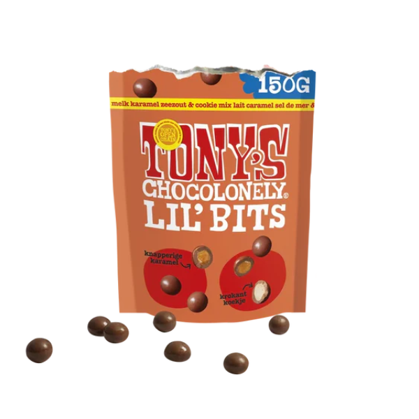 Tony’s Chocolonely Lil’ Bits - melk, gezouten karamel & koekje