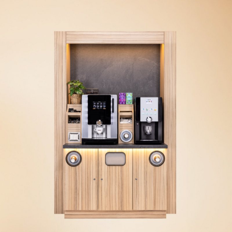 Meubel voor koffiemachine - Groot + Gepersonaliseerde Portiek 1
