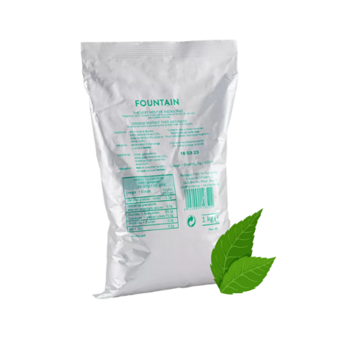 Thé vert instantané à la menthe