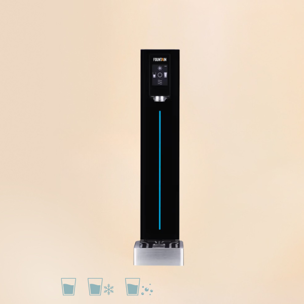 Quick-Tap sparkling water fountain