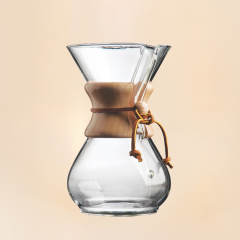 Chemex coffee maker 6 cups - wooden handle