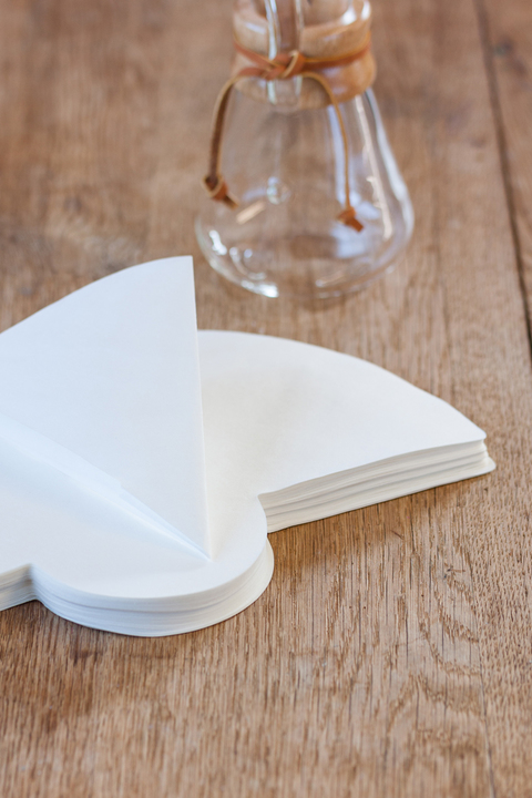 100 witte filters voor Chemex 3 kopjes