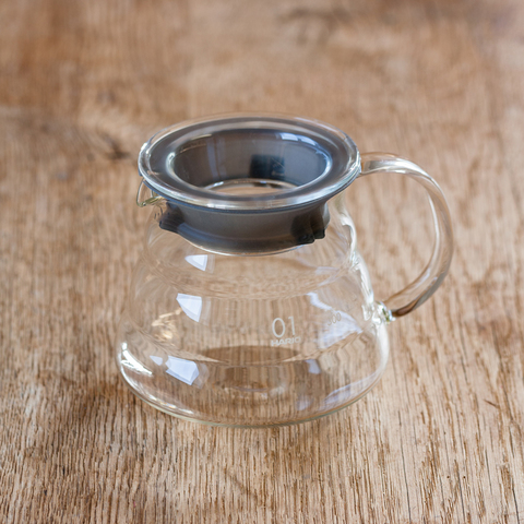 Glazen koffiekaraf voor V60 Dripper 1-3 kopjes