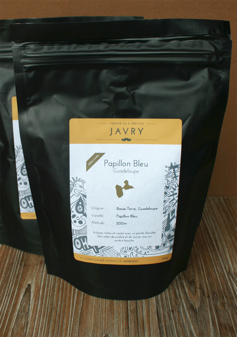 Café Papillon Bleu de Guadeloupe - 250g - Grains
