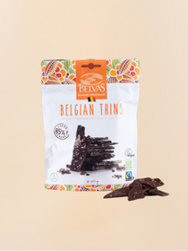 Fine organic Belgian chocolate breaks (coconut - 85% -120g)