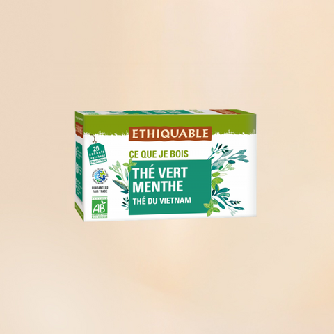 Thé vert Éthiquable à la menthe BIO - 20 sachets