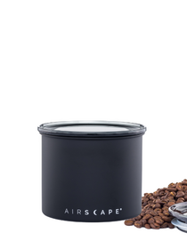 Airscape ceramic jar with air extractor - 250gr - black - bamboo lid