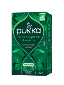 Thé vert suprême et Matcha BIO - Pukka - 20 sachets
