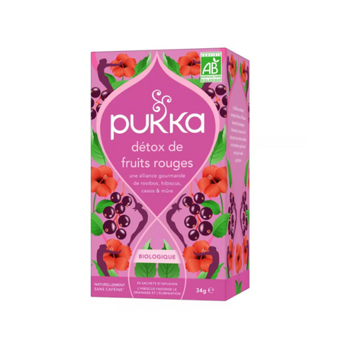 Thé bio Détox aux fruits rouges - Pukka - 20 sachets