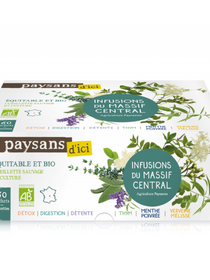Coffret infusions BIO - Paysans d'ici - 60 sachets 