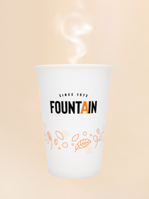 White paper cups 18cl