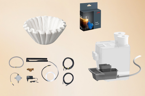Accessoires voor professionele koffiemachine